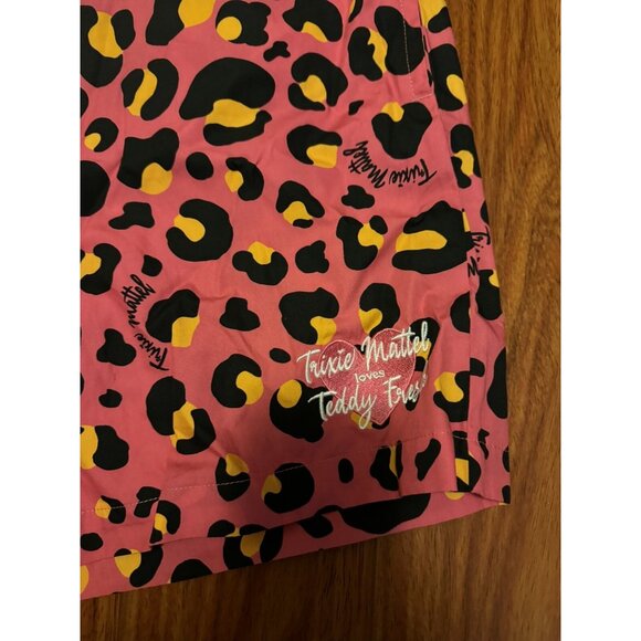 TF X TRIXIE LEOPARD SHORTS Pink Size Small - Picture 2 of 7